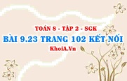 Bài 9.23 trang 102 Toán 8 Kết nối tri thức Tập 2